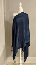 Load image into Gallery viewer, Deep Blue Scarf/Shawl