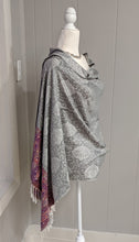 Load image into Gallery viewer, Gray Pashmina Scarf/Shawl